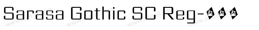 Sarasa Gothic SC Reg字体转换